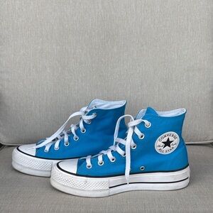 Converse Chuck Taylor All Star Lift Platform Blue Hero Womens